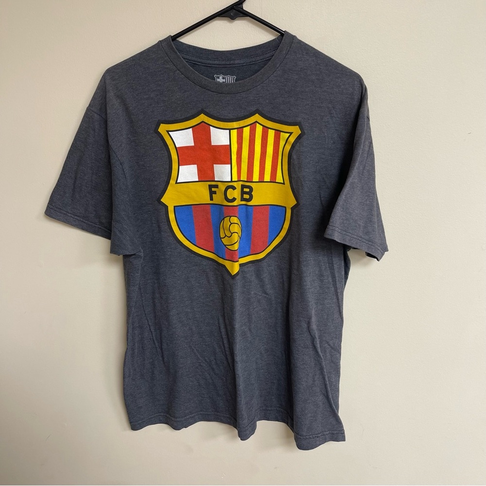 FCB Barcelona Graphic Print T-shirt Official Merchandise Mens Size XL